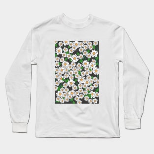pretty little daisies, white flowers Long Sleeve T-Shirt